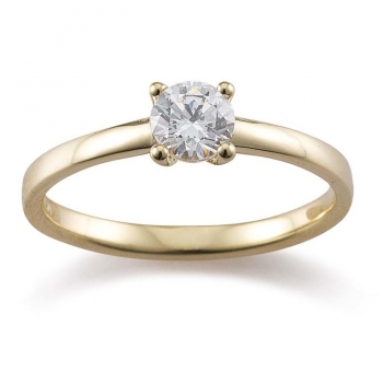 Gerstner Verlobungsring 585 Gelbgold mit 0,50 ct Brillant